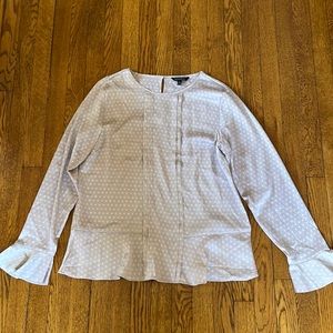 Banana Republic pink peplum blouse, Size L